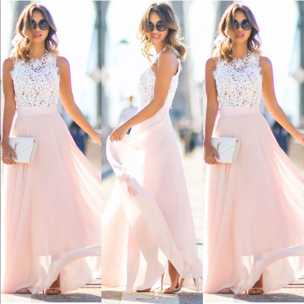 Beautiful Lace Top Gown - Picture 2 of 8